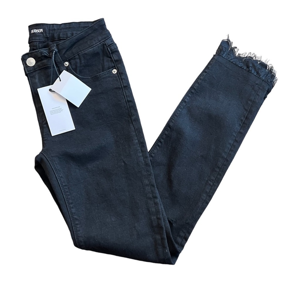 Hudson Kids Skinny Jeans with Lace Hem - 16
